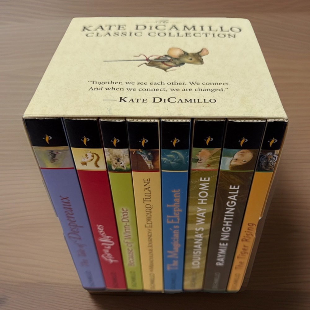 The Kate DiCamillo Classic Collection 8 Books Because Of Winn Dixie Gently Used - Picture 1 of 9